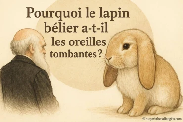 Pourquoi le lapin bélier a-t-il les oreilles tombantes ?