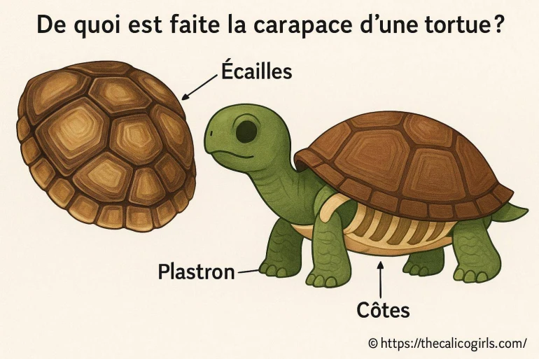 De quoi est faite la carapace d’une tortue ?