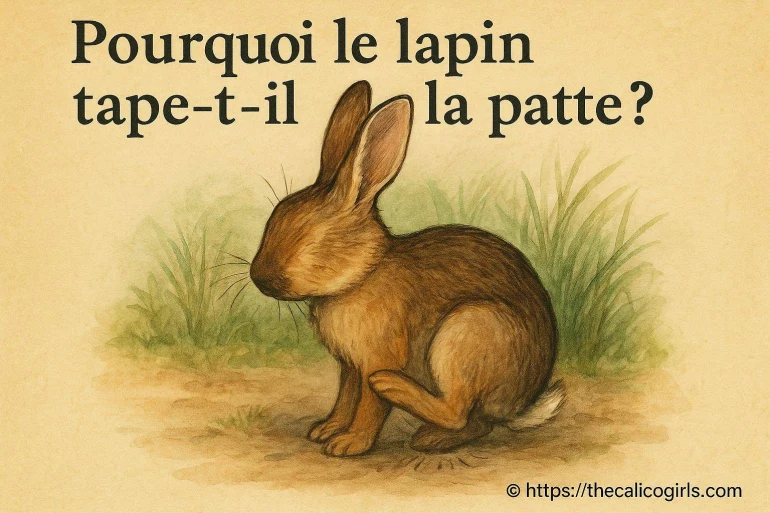 Pourquoi le lapin tape-t-il de la patte ?