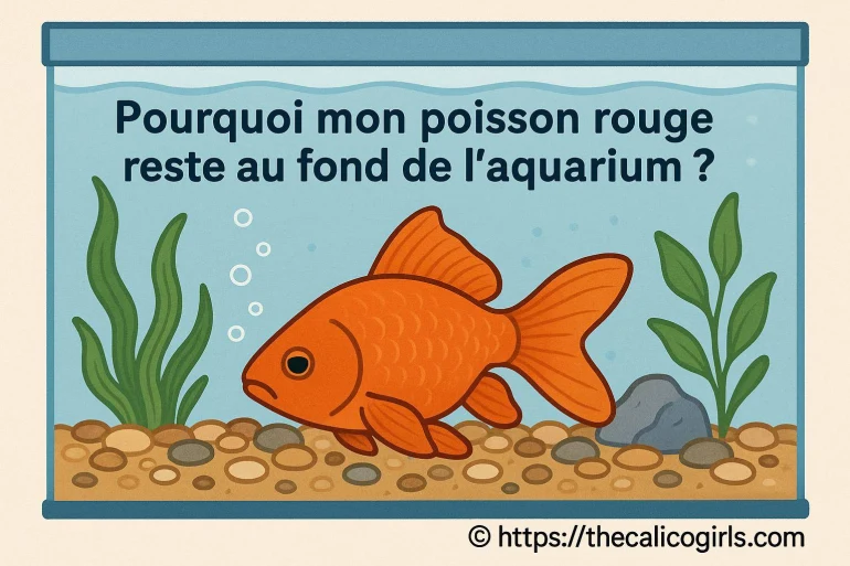 Pourquoi mon poisson rouge reste-t-il au fond de l’aquarium ?