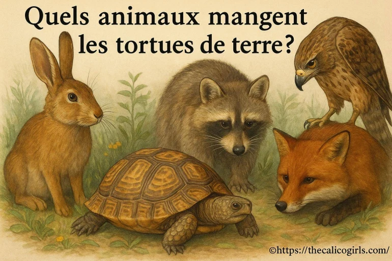 Quels animaux mangent les tortues de terre ?