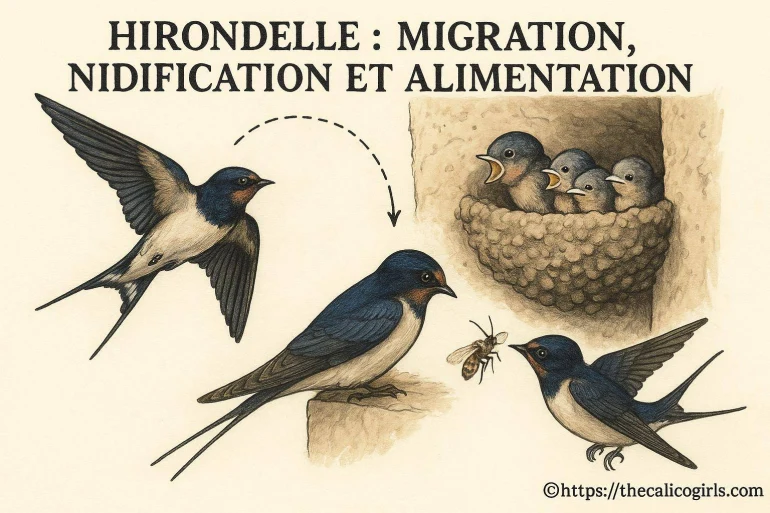 Hirondelle : comprendre sa migration, nidification et alimentation