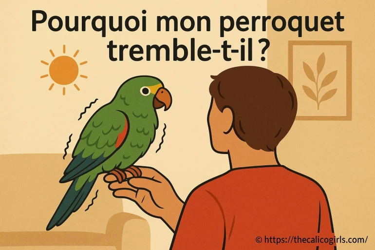 Pourquoi mon perroquet tremble-t-il ? causes et solutions à connaître