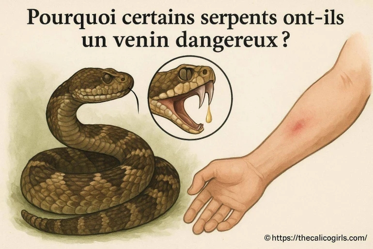 Pourquoi certains serpents possèdent-ils un venin dangereux ?