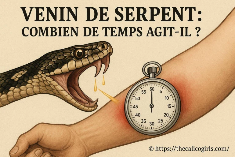 Venin de serpent : combien de temps met-il à agir ?