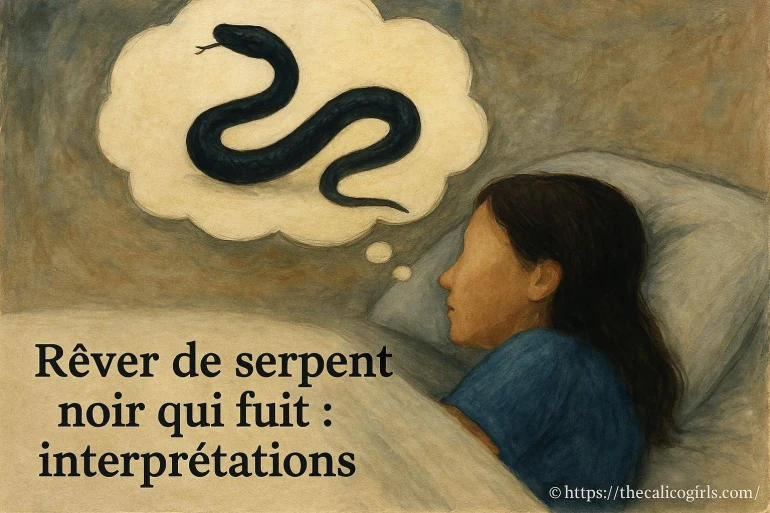 Rêver de serpent noir qui fuit : quelles sont les interprétations possibles ?