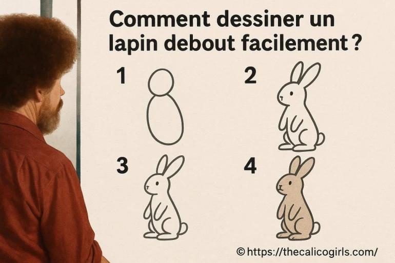 Comment dessiner un lapin debout facilement ?