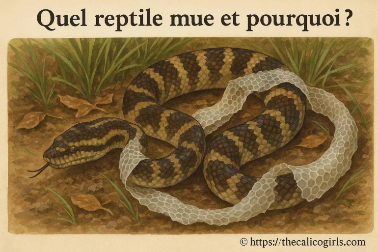 Quel reptile mue et pourquoi cette étape est-elle essentielle ?