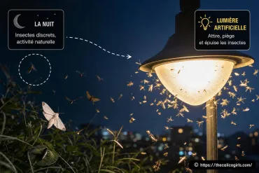 Pourquoi les insectes disparaissent-ils la nuit sous l’effet de la lumière artificielle ?