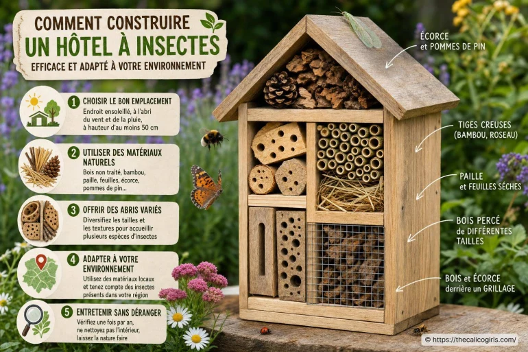 Comment construire un hôtel à insectes efficace et adapté à votre environnement ?