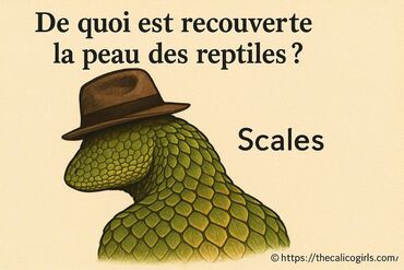 De quoi est recouverte la peau des reptiles ?