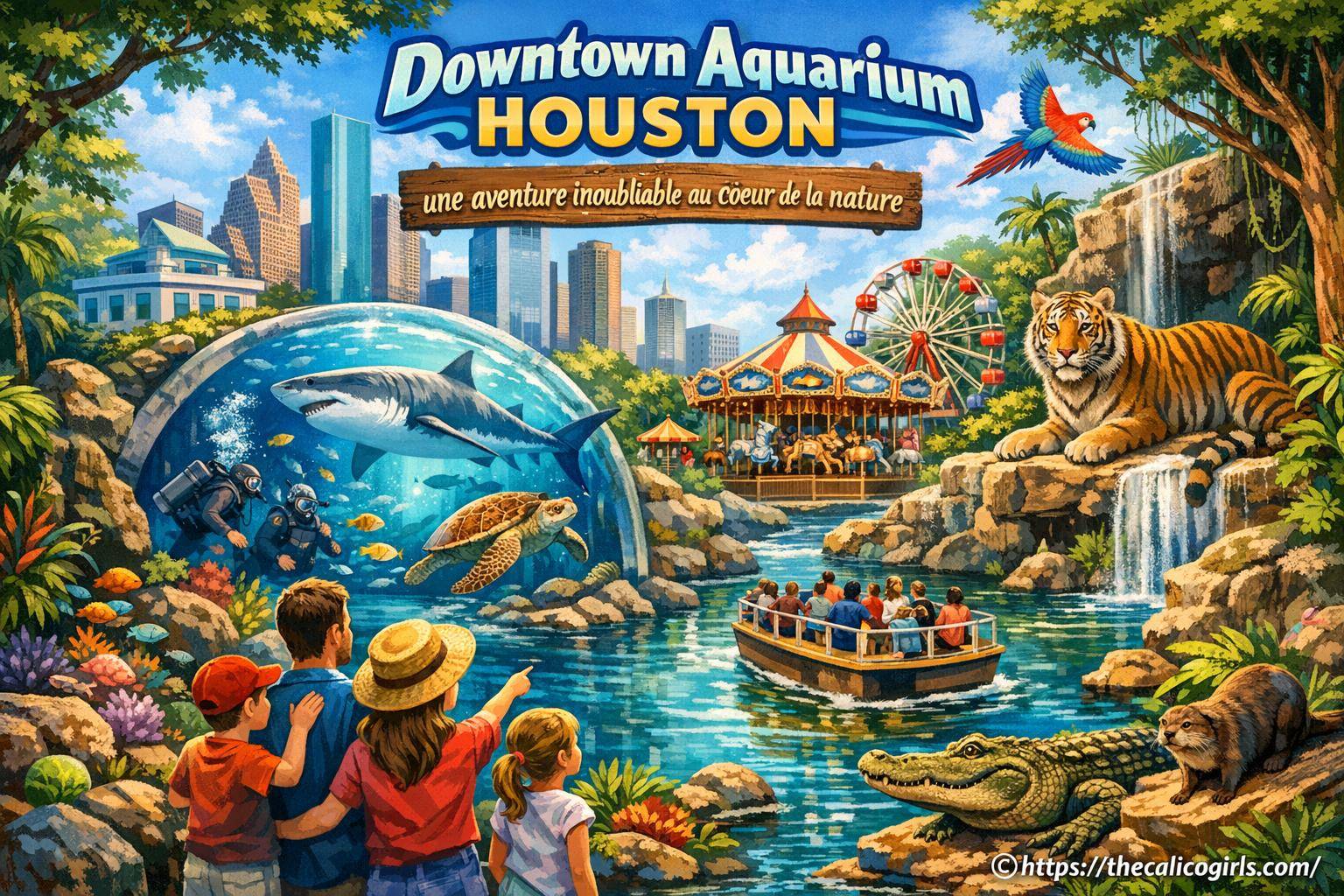 Présentation de Downtown Aquarium Houston : parc animalier et nature