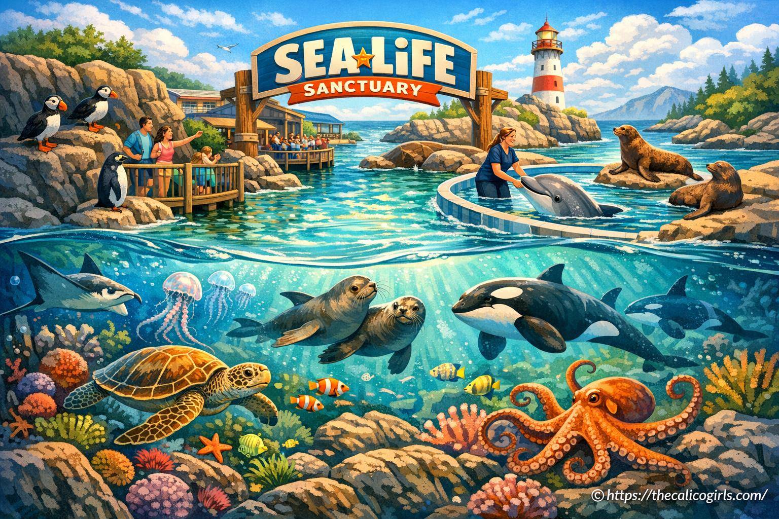 Présentation de Sea Life Sanctuary : parc animalier et nature