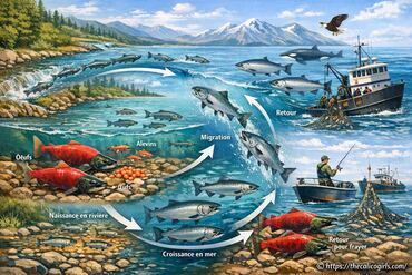 Saumon : comprendre son cycle de vie, sa migration et les techniques de pêche
