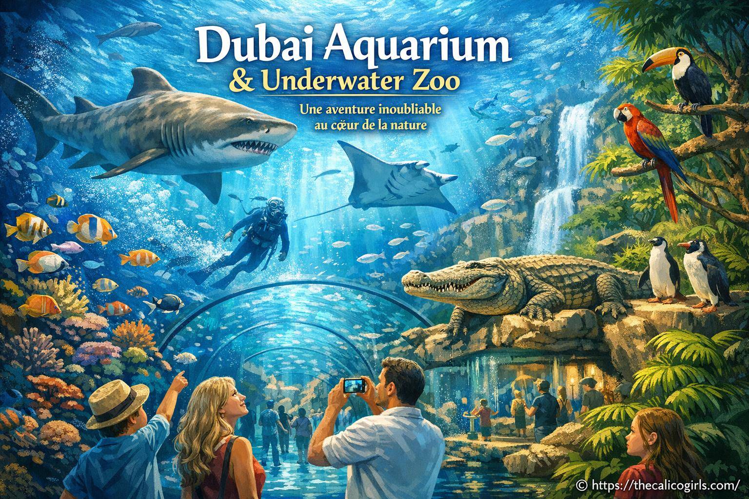Présentation de Dubai Aquarium & Underwater Zoo : parc animalier et nature