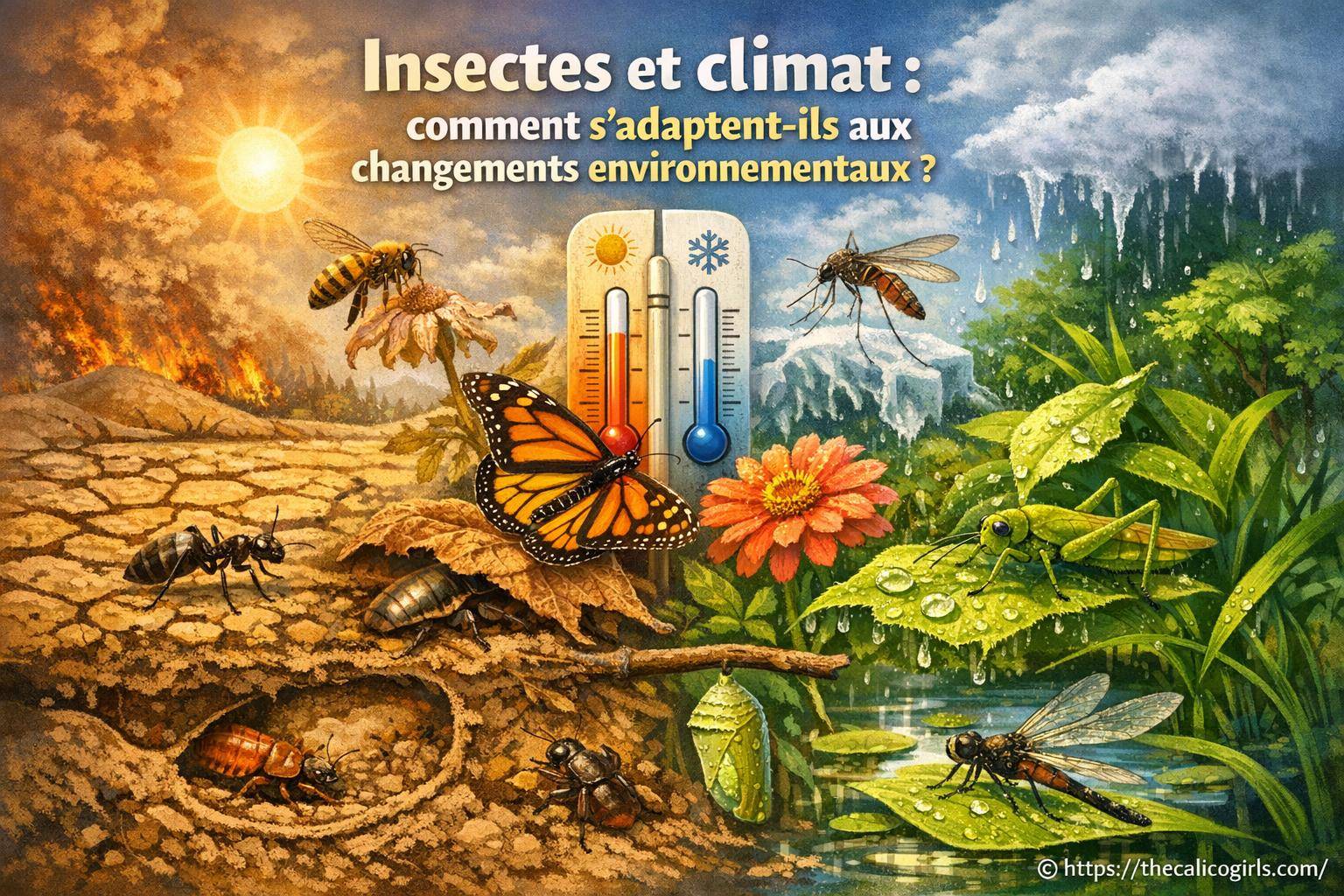 Insectes et climat : comment s'adaptent-ils aux changements environnementaux ?