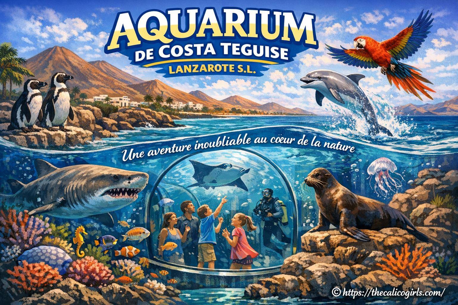 Présentation de AQUARIUM DE COSTA TEGUISE LANZAROTE SL : parc animalier et nature