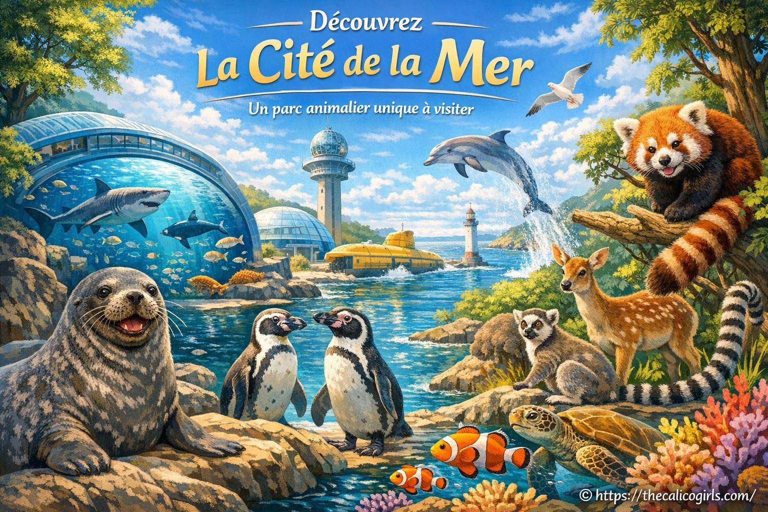 Présentation de La Cité de la Mer : parc animalier et nature