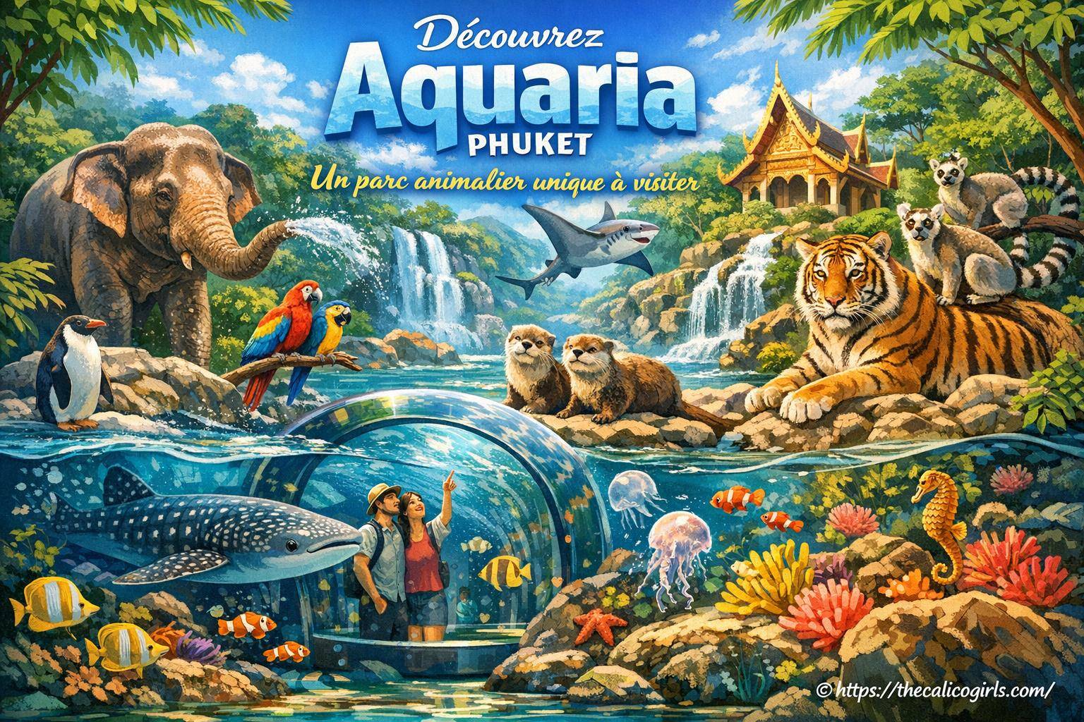 Présentation de Aquaria Phuket : parc animalier et nature