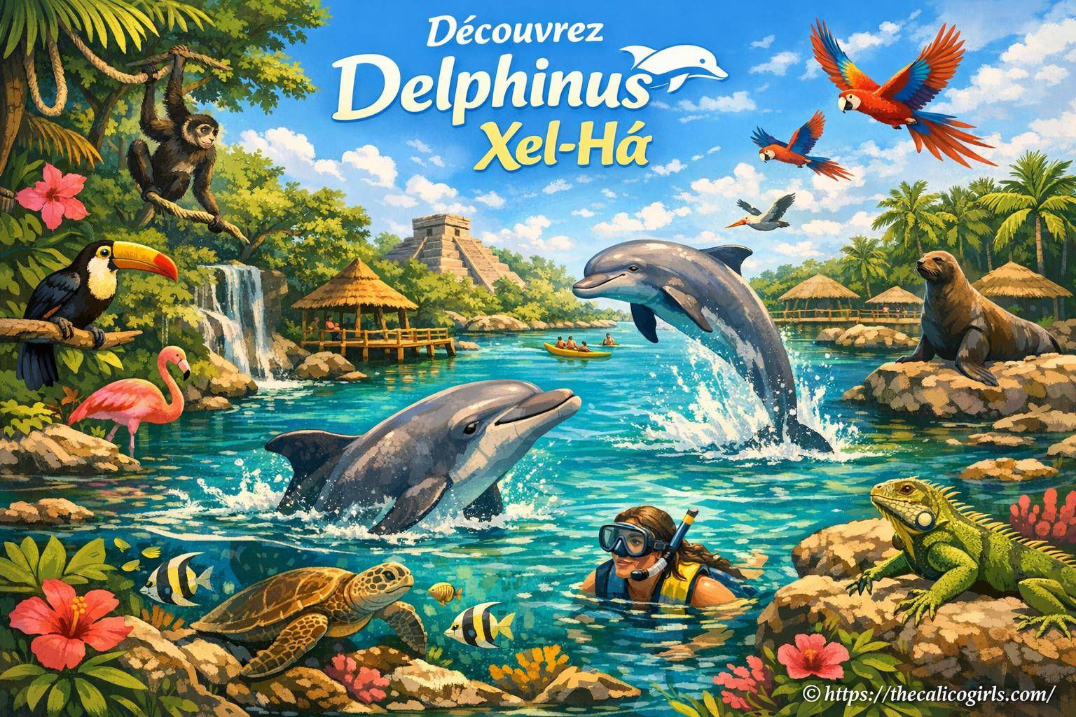 Présentation de Delphinus Xel-Há : parc animalier et nature