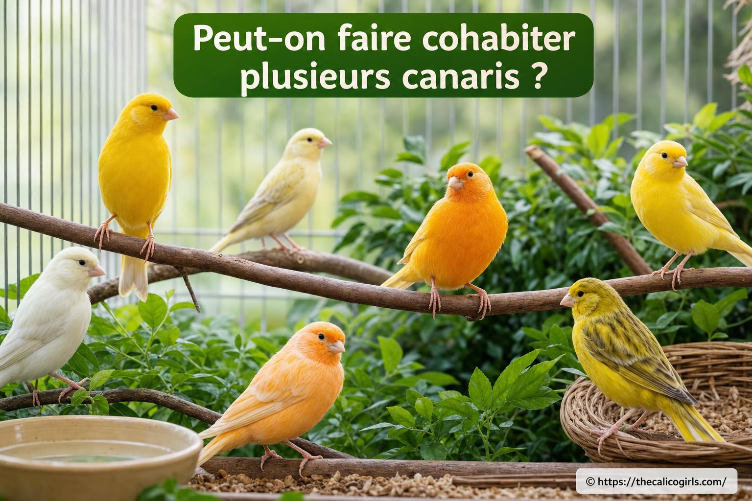 Peut-on faire cohabiter plusieurs canaris sans risque ?