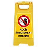 Chevalet de signalisation - Attention Zone de Travail - Dime