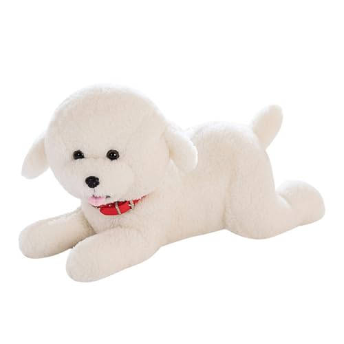 KUKUShining Peluche Chien, Adorable Chiot en Peluche avec Cl