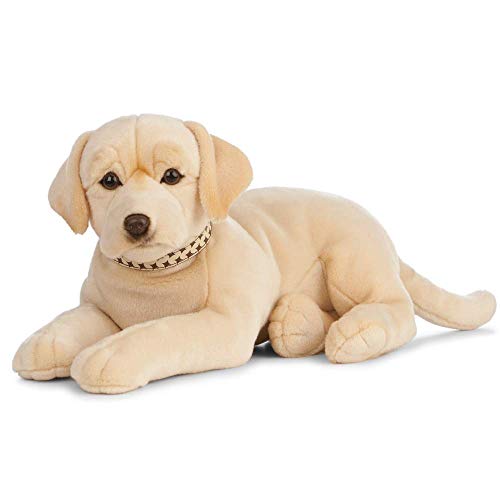 Living Nature Golden Labrador Géant, Chien en Peluche Doux e