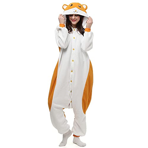 Desshok Combinaison Pyjama Hamster pour Femme Homme Hiver Vê