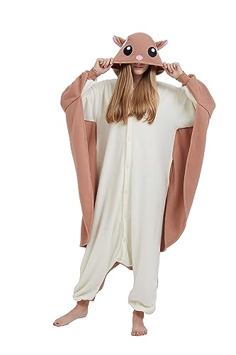 SimZoo Animal Une PièCe Pyjamas Adultes Hommes Femmes éCureu