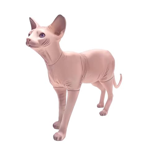 Figurine de chat sphynx réaliste sans poils - Petite statue