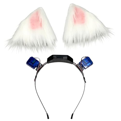 Bandeau doreille pour déguisement - Blanc poudré
