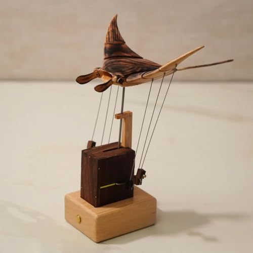 Modèle de poisson en bois, automatique avec créatures marine