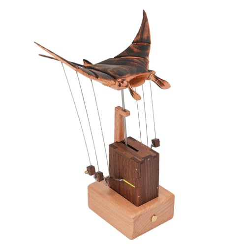 Modèle de poisson en bois, automatique avec créatures marines comme