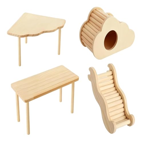 Generisch Grotte pour hamster en bois - Rampe descalade