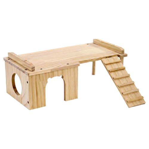 Hamster Home Enrichissement en bois avec échelle descalade