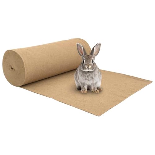 QUAHEAS Tapis pour rongeurs en chanvre - 1 x 25 m - 5 mm - T