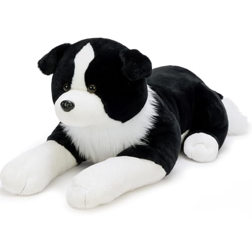 MaoGoLan Peluche Border Collie 100cm - Grand Chien Couché, D