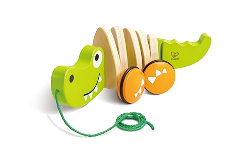 Hape Crocodile Jouet en Bois - Jouet à Tirer Enfant 1 an - M