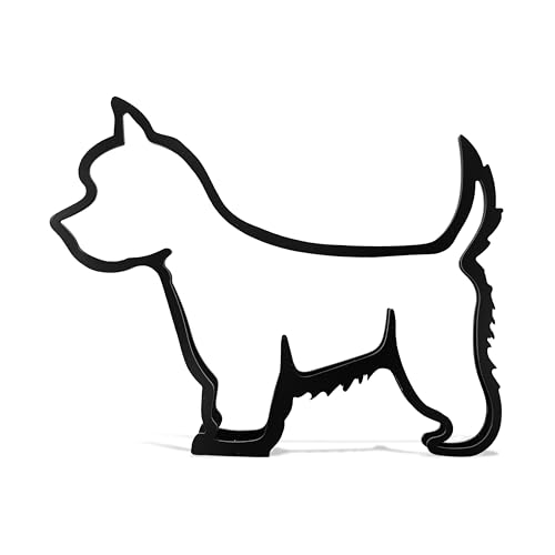 Statue minimaliste de chien West Highland Terrier - Figurine