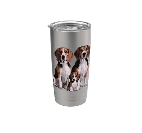 Beagle Puppy Family Sketch Dessin Art Gobelet isotherme en a