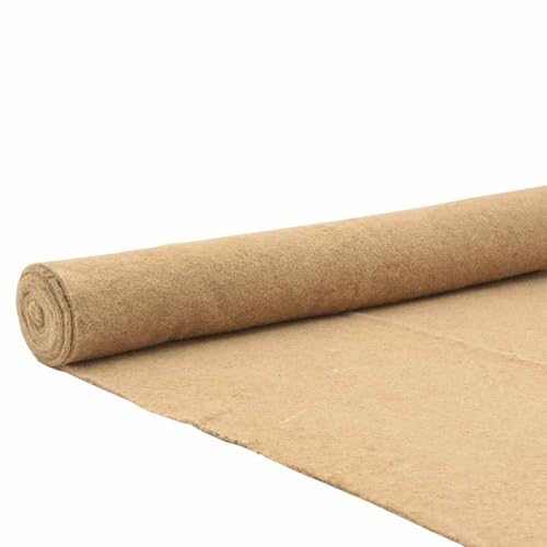 Générique Tapis en Chanvre pour rongeurs 1x5 m 5 mm, Naturel
