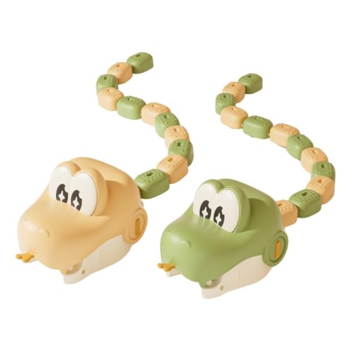 CoudarTitie 2 Pièces J Serpent Crocodile Compact | Interactif, Jeu Serpent Crocodile, Éducatif, pr, Enfants, Pits