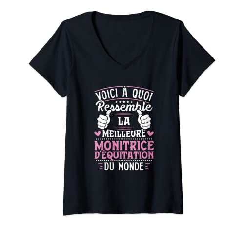 Femme Voici À Quoi La Meilleure Monitrice DÉquitation T-Shir