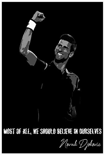 GPEIHANG Peintures sur Toile Joueur de Tennis Novak Djokovic