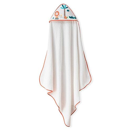 Ensemble Interbaby: Cape de bain Bébé a capuche avec bavoir