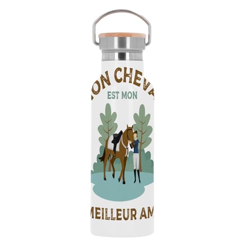 Bouteille Inox Gourde Thermo Isotherme - Mon Cheval est Mon 