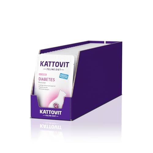 Kattovit Feline Diet Diabète - au Saumon | Pack Double | 2 x