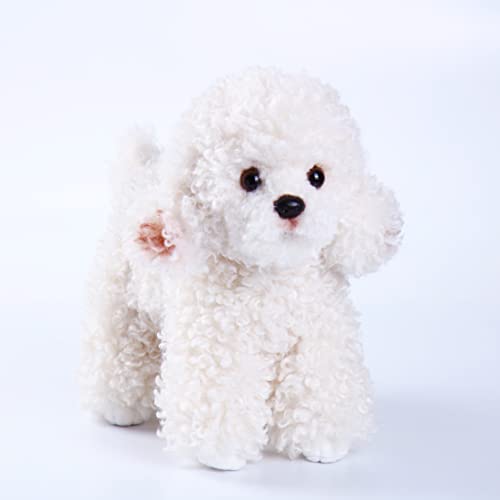 CU-MATE Caniche en peluche réaliste pour chien en peluche ad