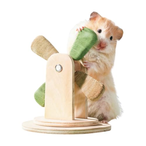 Jouet à mâcher pour hamster en forme de moulin à vent